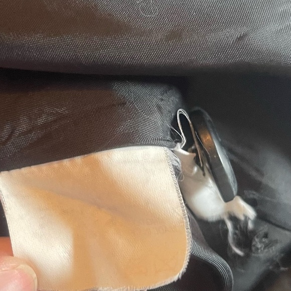 Vintage Nuage Black Light Weight Trench Coat Size 6 - Picture 8 of 13